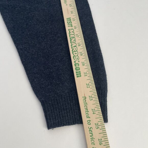 Jos A Bank Lambswool Sweater Men's XL Blue Gray Tan Argyle Crew Neck Preppy - Picture 10 of 10